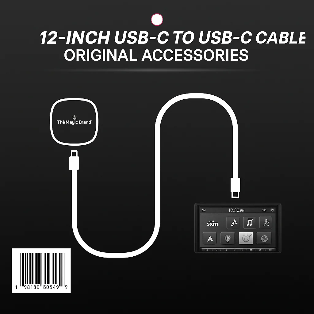 USB-C to USB-C Power Cable (12 inch) - Image 2